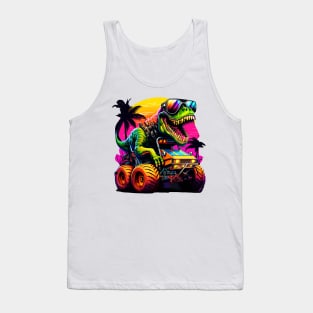 T-Rex Truck, Monster Truck - 5 Tank Top